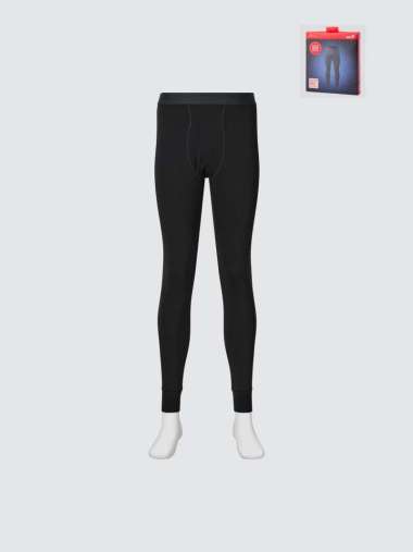UNIQLO Celana Long John Tights Pria Heattech Ultra Warm Black Size XL