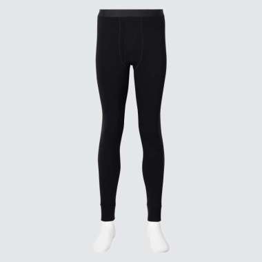 UNIQLO Celana Long John Tights Pria Heattech Ultra Warm Black Size S