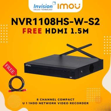 IMOU NVR1108HS-W-S2 8 CHANNEL H.265 WiFi Wireless NVR Dahua