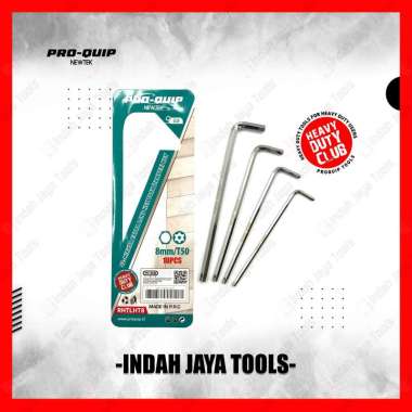 PRO-QUIP Kunci L Long + L Bintang SATUAN - Mirror Extra Hex Torx Tamper Key 4 MM / T27