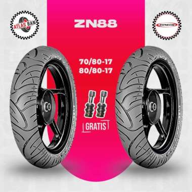 Paket Ban Tubles Motor Bebek ZENEOS ZN88 70/80 - 80/80 Ring 17