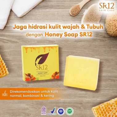 SABUN MADU HERBAL SR12 BPOM / HONEY SOAP SR12 BPOM / SABUN KULIT KERING BPOM / MENCERAHKAN WAJAH