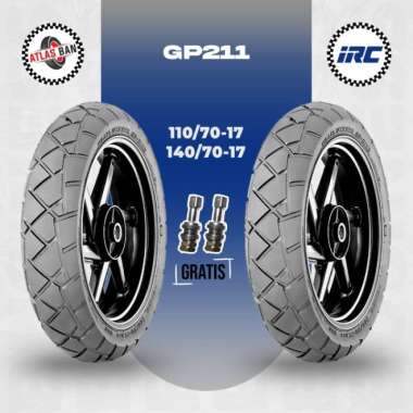 Paket Ban Motor Adventure IRC GP-211 110/70 - 140/70 Ring 17 Tubeless