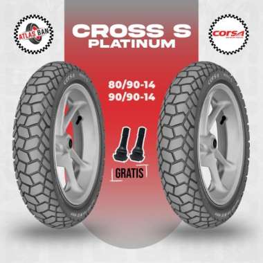 Paket Ban Tubles Motor Matic CORSA CROSS S 80/90 - 90/90 Ring 14