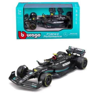 Diecast Bburago Miniatur F1 Mercedes-AMG PETRONAS W14 2023 Scale 1/43