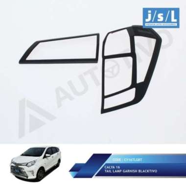 Garnish lampu belakang toyota calya tail lamp garnish blacktivo series Terbaik