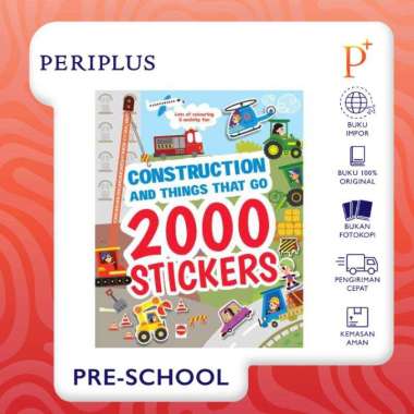 2000 Stickers - Construction & Things that Go - 9780655213796