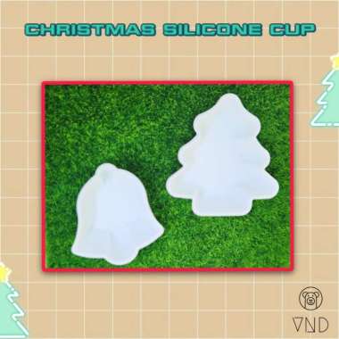 Christmas Mini Silicone Cup ORI Japan/ Tempat Saus