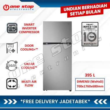 [GARANSI RESMI] LG GN-B392PFFB Kulkas 2 Pintu Smart Inverter Compressor 395L