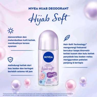 Nivea Female Deodorant Brightening / Roll On Wanita Hijab Series 50 ml Hijab Soft