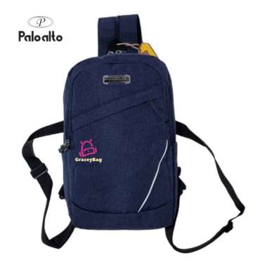 Tas dada / selempang pria Paloalto 12" - Hitam Navy