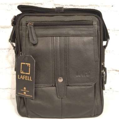 Tas selempang kulit pria levis h001b - Cokelat Hitam