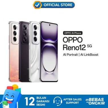 OPPO Reno 12 5G 12/512 12/256 GB Extended RAM +12GB Garansi Resmi Brown