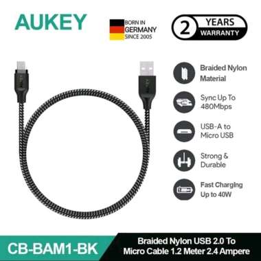 Aukey Kabel Data Micro USB Fast Charging QC 3.0 1m CB-BAM1