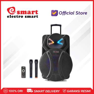 ADVANCE K1812 K-1812 Speaker Meating Portable Bluetooth 2 mic 18 inch