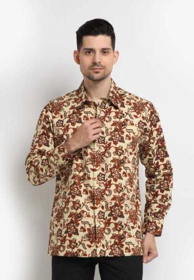 Arjuna Weda Kemeja Batik Sekar Rambat Sogan 58167023 - Cokelat M