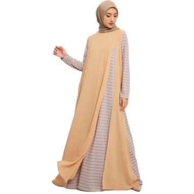 Elzatta Gamis Motif Spandek Layer Sevilla XXL CREAM