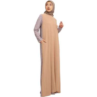 Elzatta Gamis Motif Spandek Layer Sevilla S CREAM