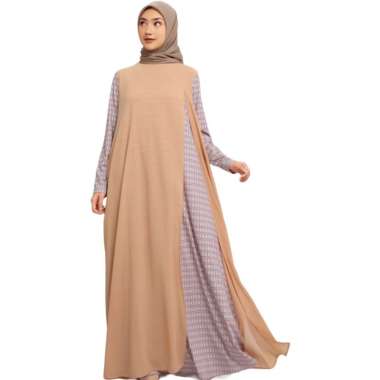 Elzatta Gamis Motif Spandek Layer Sevilla M CREAM