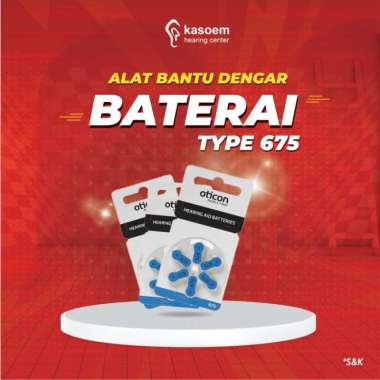 Baterai ABD (alat bantu mendengar) Oticon type 675 ORIGINAL ( 3PACK )