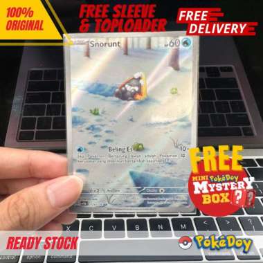 Kartu Pokemon Snorunt SR 173/170 Trainer KILAU HITAM Indonesia SV3S