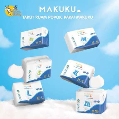 MAKUKU SAP Diapers Slim Care Popok Bayi SAP NB/S/M/L/XL/XXL M32