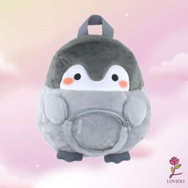 Tas Ransel Anak Sekolah Penguin Bag Anak Perempuan Dan Laki Laki Tk Sd - Pinguin Merah Pinguin