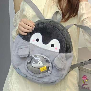 Tas Ransel Anak Sekolah Penguin Bag Anak Perempuan Dan Laki Laki Tk Sd - Pinguin Merah Pinguin Kunin
