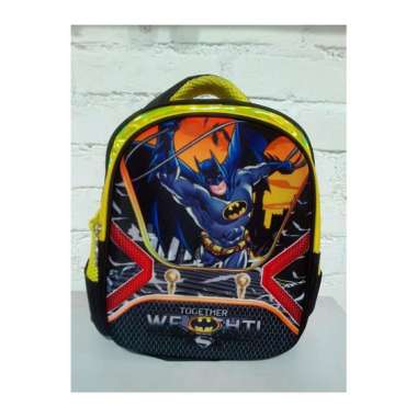 Tas ransel 10" BATMAN anak sekolah PG laki-laki - Kuning Orange