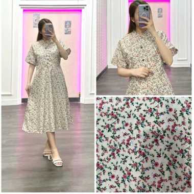 FDM FASHION RR - Senna Dress Daster Nyaman Bumil Busui Friendly MINI PUTIH