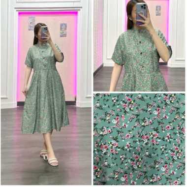 FDM FASHION RR - Senna Dress Daster Nyaman Bumil Busui Friendly MINI HIJAU