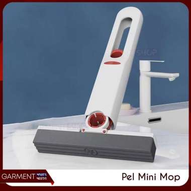 Mini Mop Portable Alat Pel Pembersih Meja Kaca Mobil Bisa Dilipat Praktis Lucu Folding Mob SPONS REF