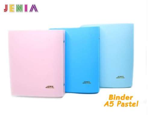 BINDER NOTE A5 JENIA (WARNA PASTEL)