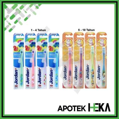 Sikat Gigi Jordan Kids Buddy - Sikat Gigi Anak 1 - 4 Tahun