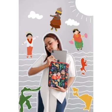 SOVLO Pluffy Laptop & Tab Sleeve - Tas Laptop Tab Cheche