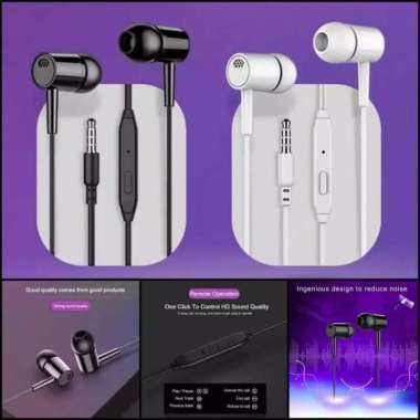 HEADSET HANDSFREE D21 + MIC EARPHONE D-21 STEREO EARPHONE HF