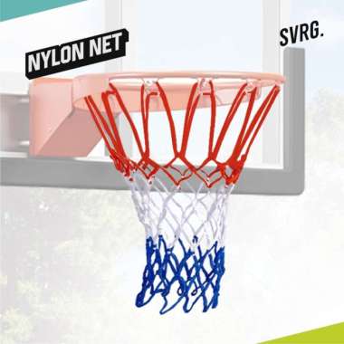 Basketball Fabric Net Ring Basket - Jaring Ring Basket Polyester dan Rantai - Net Polyester Net Poly