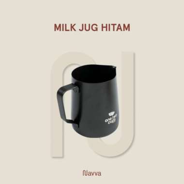 Gelas Jug Kopi Susu / Coffee Pitcher Espresso Latte Art Hitam Doff 600 ML
