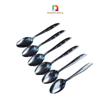 12 PCS SENDOK TEBAL STAINLESS STEEL SENDOK MAKAN MOTIF BINTANG 888