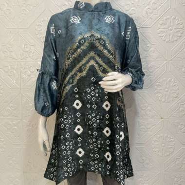 Atasan jumputan palembang / Batik Jumputan palembang - Biru, S S Tosca