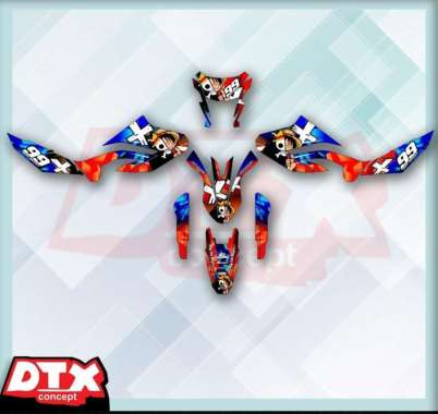 STIKER DECAL STIKER MOTOR WR 155