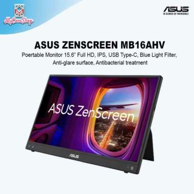 ASUS ZENSCREEN MB16AHV PORTABLE MONITOR 16INCH FHD USB TYPE-C