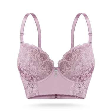 YouHave (You’ve) BH BRA Wanita Jumbo Bra Wanita Cup C Jumbo BH Kawat Brokat BRA 100208 Pink 38