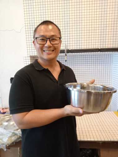 Europa 555 Baskom Basin Round Bulat Stainless 28cm Mangkok Jumbo
