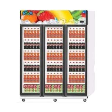 Showcase Rsa Amethyst Display Cooler 3 Pintu Lemari Pendingin Multicolor