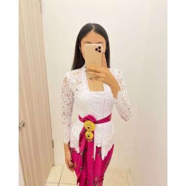 Promo Kebaya / kebaya bali / kebaya modern / Kebaya Bet Sofia Panjang XL Putih