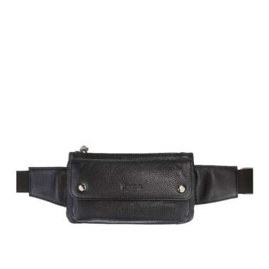 Pierre Cardin Tas Pinggang Waist Bag Kulit ORI 0112831401BLA