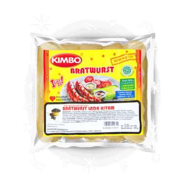 SOSIS KIMBO MINI BRATWURST BLACK PEPPER 500GR