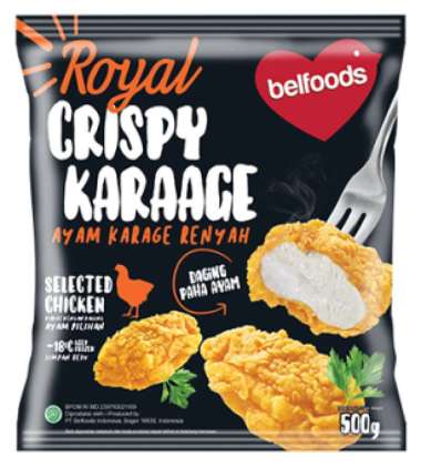 Promo Harga Belfoods Royal Nugget Crispy Karaage 500 gr - Blibli