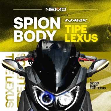 Spion Nmax Lipat dengan Lampu sein Hitam